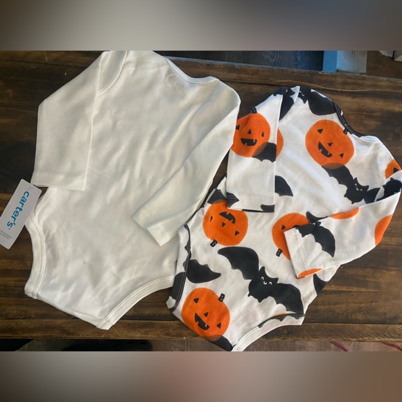 Carters Halloween 6 Month Body Suit Set of 2. NWT! Brand New. Perfection - Picture 6 of 8